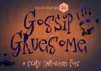 Gossip Gruesome Font - Featured Image
