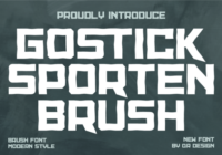 Gostick Sporten Brush Font - Featured Image