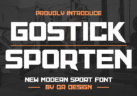 Gostick Sporten Font - Featured Image