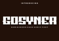 Gosyner Font - Featured Image