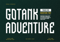 Gotank Adventure Font - Featured Image