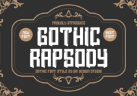 Gothic Rapsody Font - Featured Image