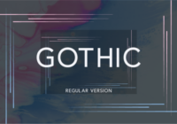 Gothic Regular Font - Featured Image