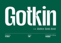 Gotkin Semi Bold Font - Featured Image