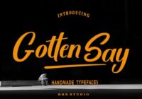 Gotten Say Font - Featured Image