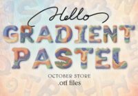 Gradient Pastel Font - Featured Image