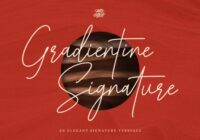 Gradientine Signature Font - Featured Image