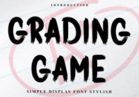 Grading Game Font - Featured Image