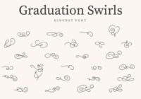 Graduation Swirls Font - Featured Image