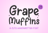 Grape Muffins Font - Featured Image