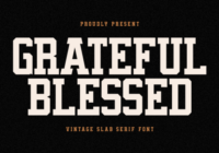 Grateful Blessed Font - Featured Image