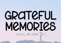 Grateful Memories Font - Featured Image