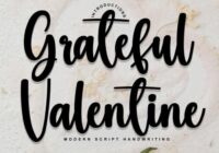 Grateful Valentine Font - Featured Image