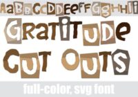 Gratitude Cut Outs Font - Featured Image
