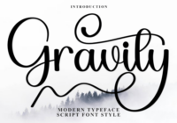 Gravity Font - Featured Image