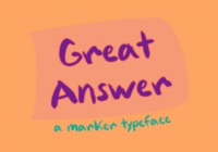 Great Answer Font - Featured Image