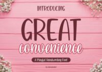 Great Convenience Font - Featured Image