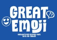 Great Emoji Regular Font - Featured Image