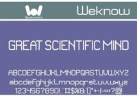 Great Scientific Mind Font - Featured Image