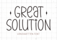 Great Solution Font - Featured Image