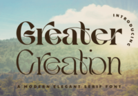 Greater Creation Font - Featured Image