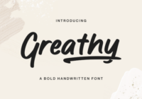 Greathy Font - Featured Image