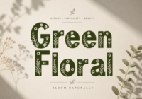 Green Floral Font - Featured Image