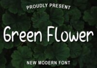 Green Flower Font - Featured Image