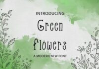 Green Flowers Font - Featured Image