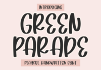 Green Parade Font - Featured Image
