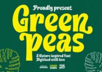 Green Peas Font - Featured Image