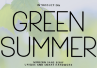 Green Summer Font - Featured Image
