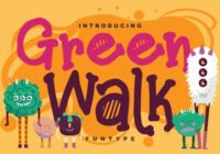Green Walk Font - Featured Image