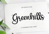 Greenhills Font - Featured Image
