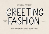 Greeting Fashion Font - Featured Image