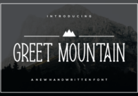 Greetmountain Font - Featured Image
