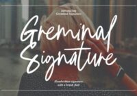 Greminal Signature Font - Featured Image