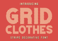 Grid Clothes Font - Featured Image