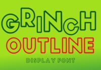 Grinch Outline Font - Featured Image