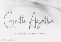 Gritte Agata Font - Featured Image