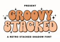 Groovy Stacked Font - Featured Image