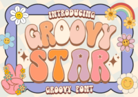 Groovy Star Font - Featured Image