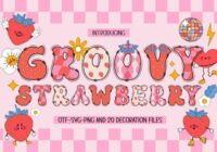 Groovy Strawberry Font - Featured Image
