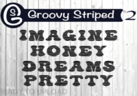 Groovy Striped Font - Featured Image