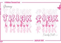 Groovy Think Pink Font - Featured Image