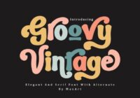 Groovy Vintage Font - Featured Image