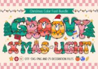 Groovy X'mas Light Font - Featured Image