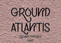 Ground Atlantis Font - Featured Image