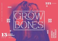 Grow Bones Font - Featured Image