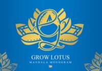 Grow Lotus Mandala Monogram Font - Featured Image